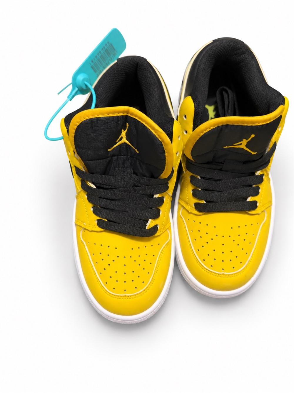 Jordan Kids' Yellow and Black High-Top Sneakers